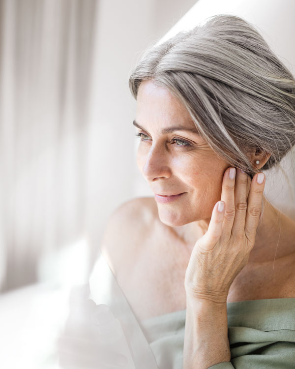 Sch&ouml;ne Haut und ein elastisches Bindegewebe 