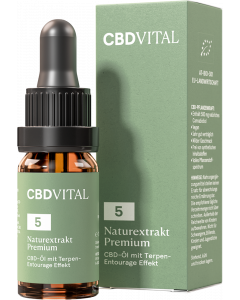 BIO CBD Naturextrakt PREMIUM &Ouml;l 5%